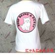 画像8: にゃんにゃん2号 猫Tシャツ STOP BEING A PUSSY 春夏白M・L  (8)