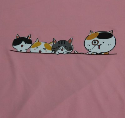 画像2: にゃんにゃん5号 親子で散歩ネコ 猫Tシャツ 春夏 ピンク M・L 