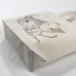 画像8: オリジナルトートバッグ 猫トートバッグ haruaデザイン キャンバス ナチュラル 厚めで丈夫なつくり 寄り添う2匹のかわいい猫 (8)