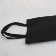 画像8: 黒猫トートバッグ シンプル 正方形バッグ ネコ柄 コットン 黒地 軽量 普段使い レディース メンズ キッズ BA34 (8)