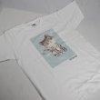 画像6: オリジナルTシャツ 猫Tシャツ haruaデザイン コットン 白 レディース ガールズ キッズ かわいいもこもこ猫 (6)