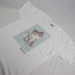 画像7: オリジナルTシャツ 猫Tシャツ haruaデザイン コットン 白 レディース ガールズ キッズ かわいいもこもこ猫 (7)