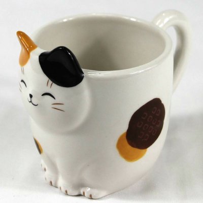 画像3: 猫マグカップ 猫びより みけ 猫物語 陶器 猫柄 ネコ柄 ねこ柄 猫雑貨 ネコ雑貨 ねこ雑貨