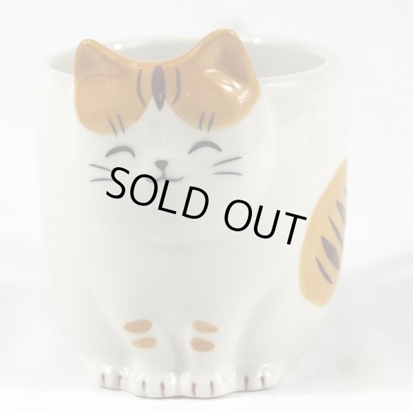画像1: 猫マグカップ 猫びより とら 猫物語 陶器 猫柄 ネコ柄 ねこ柄 猫雑貨 ネコ雑貨 ねこ雑貨 (1)