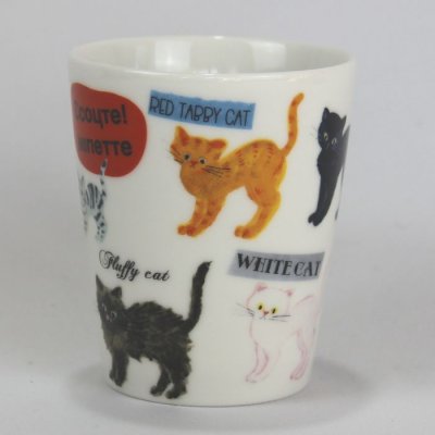 画像3: 猫マグカップ E.minetteスマートマグ リラックス カワイイ かわいい キュート 日本製 陶磁器 Cat プレゼント ギフト 猫柄 ネコ柄 ねこ柄 猫雑貨 ネコ雑貨 ねこ雑貨