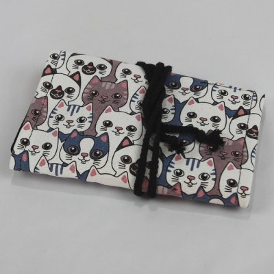 画像3: 猫ロールペンケース 布製36孔 ペンケース ねこペンポーチ ネコ筆入れ 小物入れ 猫雑貨 猫柄