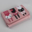 画像10: 猫柄三つ折り財布 かわいい 小さめ 札入れ 使いやすい ミニ財布 小銭入れ レディース キッズ ギフト プレゼント ピンク (10)