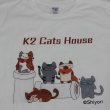 画像5: Shiyori 猫Tシャツ Ｌサイズ K2 Cats House かわいい猫集団ニャンッニャニャニャ ５匹の仲間たち (5)