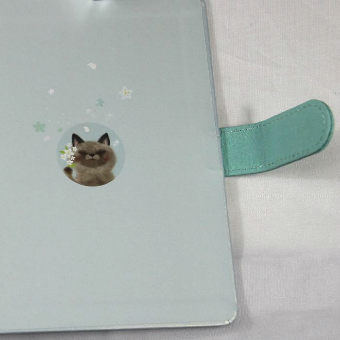 猫ノート 猫手帳 A5メモ帳 日記帳 手帳 かわいい桜ねこ プレゼント ギフト No01 猫tシャツ 人気の猫柄バッグなど可愛い猫 グッズ通販専門店 K2アートギャラリー猫ハウス