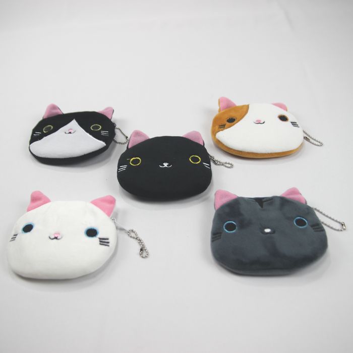 ヴィンテージ復刻 ハンドメイド ミニコインポーチ 可愛い猫柄 パネル